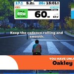 Zwift communicates with you constantly, telling you what you are supposed to be doing, and providing some feedback. It does this with written prompts on the screen, and sounds, among other things