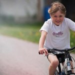 Child on bike