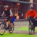 Dunsmuir Street cyclists