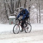 I was NOT planning on snow .... just keep pedaling ... foul weather cyclists