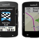 Garmin Edge 520 vs 520 Plus. The Garmin Edge 520 is on the left; the Edge 520 Plus is on the right. In reality they are identical ... these two just happen to have different screens open. And the 520 Plus is showing off its navigation abilities, which the 520 does not have