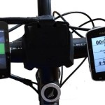 The Garmin Edge 820 (left) and the Garmin Edge 520 (right) are exactly the same size