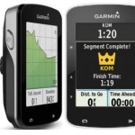 There are 7 key differences between the Garmin Edge 820 and the Garmin Edge 520. This picture shows two views of the Edge 820 on the left, and two views of the Edge 520 on the right. Both have beautiful color screens and tons of shared features, including top-of-class training features