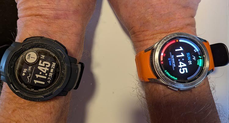 Since I got my new Garmin Instinct watch, I have continued wearing my Samsung Galaxy watch, so that I can compare accuracy. So far, I have been amazed at how much they are in perfect agreement. The difference, of course, is that Garmin collects way more data, and gives it all to you