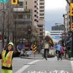 Hornby separated bike lane photo by Paul Krueger