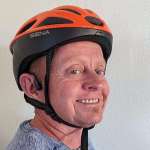 Joe smiling with the Shokz XTrainerZ Headphones