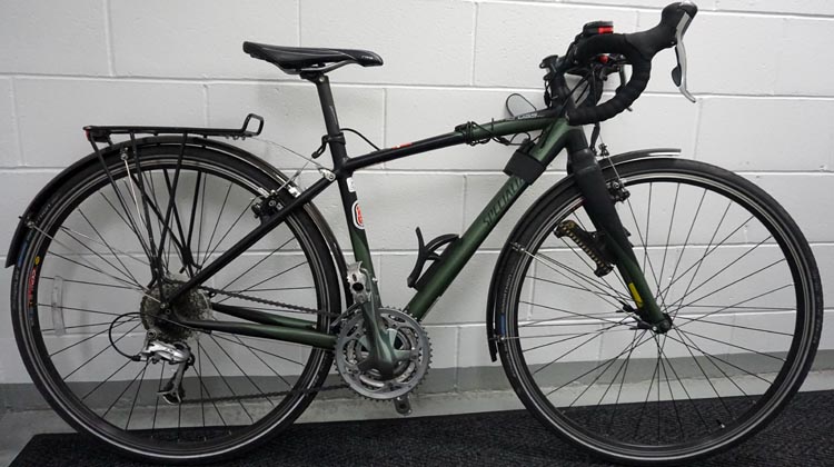 My current commuter bike, which is an adapted Specialized Tricross