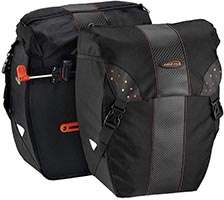 Ibera Bicycle Bag PakRak Clip-On Quick-Release All Weather Bike Panniers
