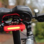 The Serfas Thunderbolt bike tail light is a budget bike tail light that attaches with silicone stays to pretty much any part of your bike.